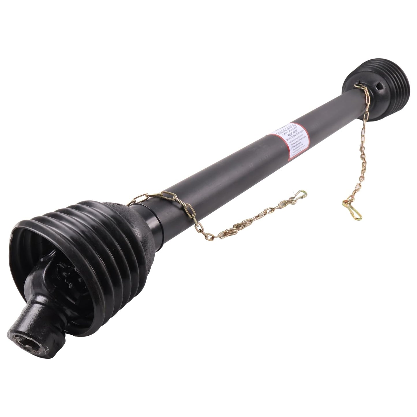 KSQOON PTO Drive Line, Post Hole Digger (1-3/8" x 6 Spline Quick Disconnect Tractor End) 48" -68", 4 Series