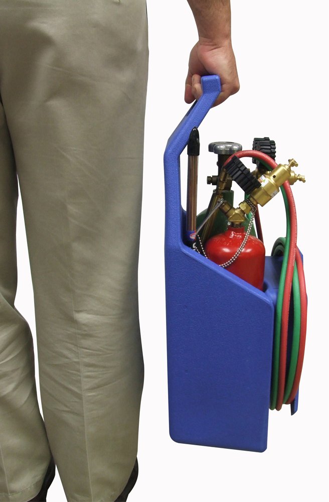 Uniweld KC100P Centurion Weld, Braze Outfit with 511 Plastic Carrying Stand brass, copper, blue