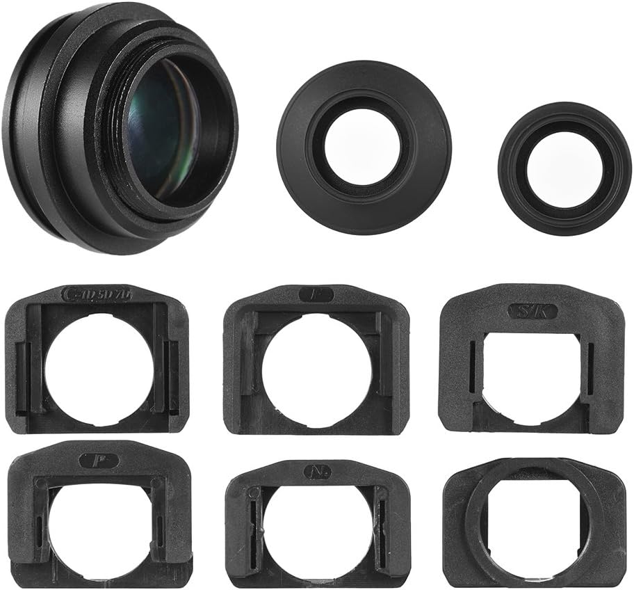 1.51X 2 Viewfinder Eyepiece Magnifier Eyepiece Eyecup Short Sighted Viewfinder Helper for DSLR Cameras, Anti Fog