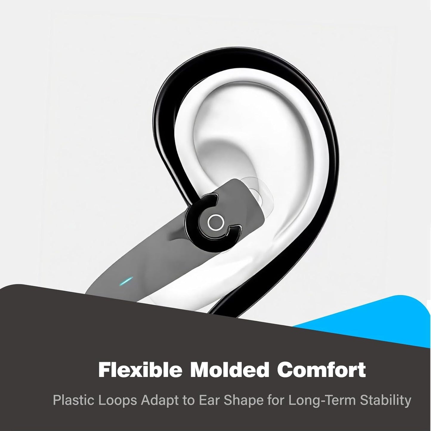 KMYZQDV 12Pcs Ear Hooks for Bluetooth Earpiece Universal Adjustable Hookz Clips Mount Over The Earbuds Small