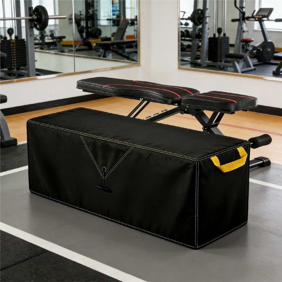 Weight Bench cover, 46x16x18 in, High-density Oxford fabric, featuring ventilation holes, suitable for the FLYBIRD WB2 Weight Bench and other products of the same dimensions