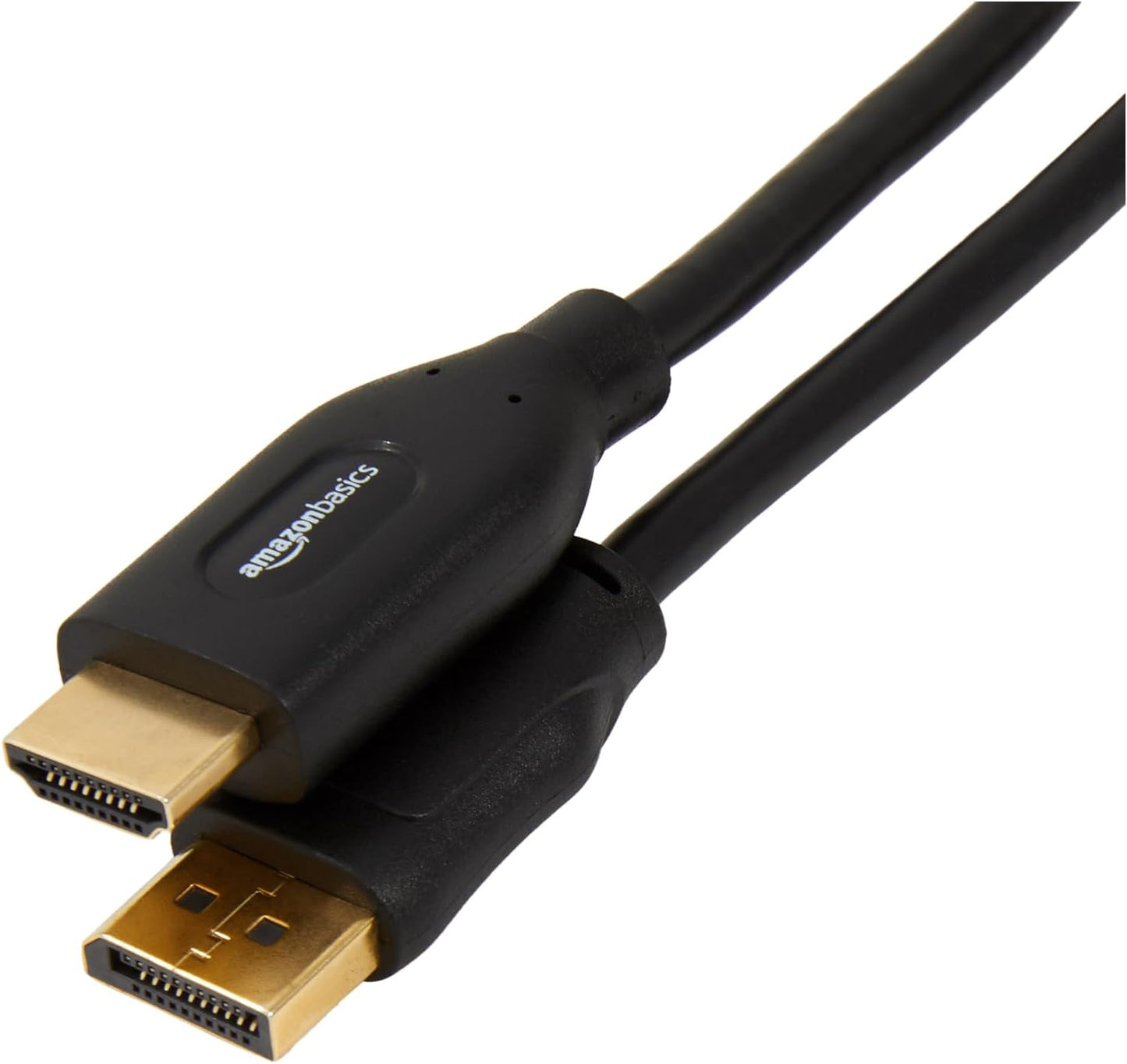 1920x1200, 1080p, 25 Amazon Basics DisplayPort to HDMI Cable, Video and Audio, Uni-Directional, Gold-Plated Plugs