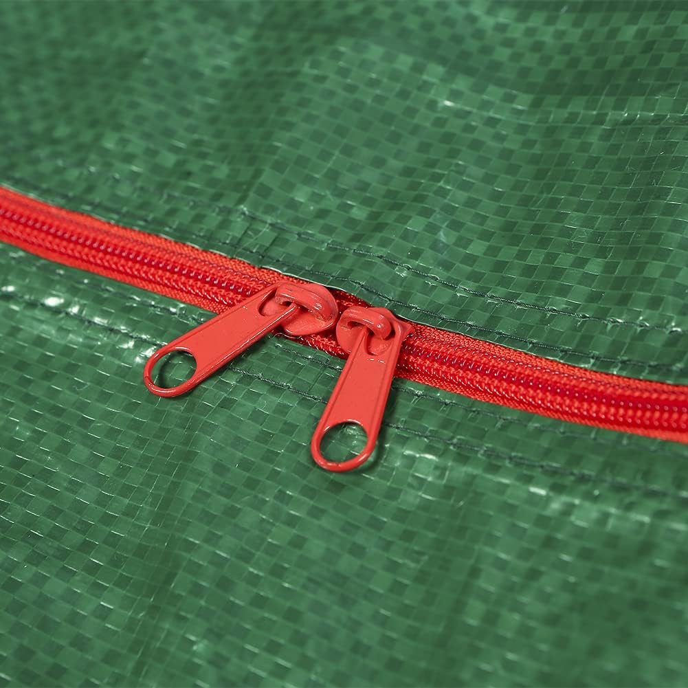 Sattiyrch Christmas Garland Storage Bags - Waterproof Dual Zipper Design with Card Slot | 2-Pack, Green