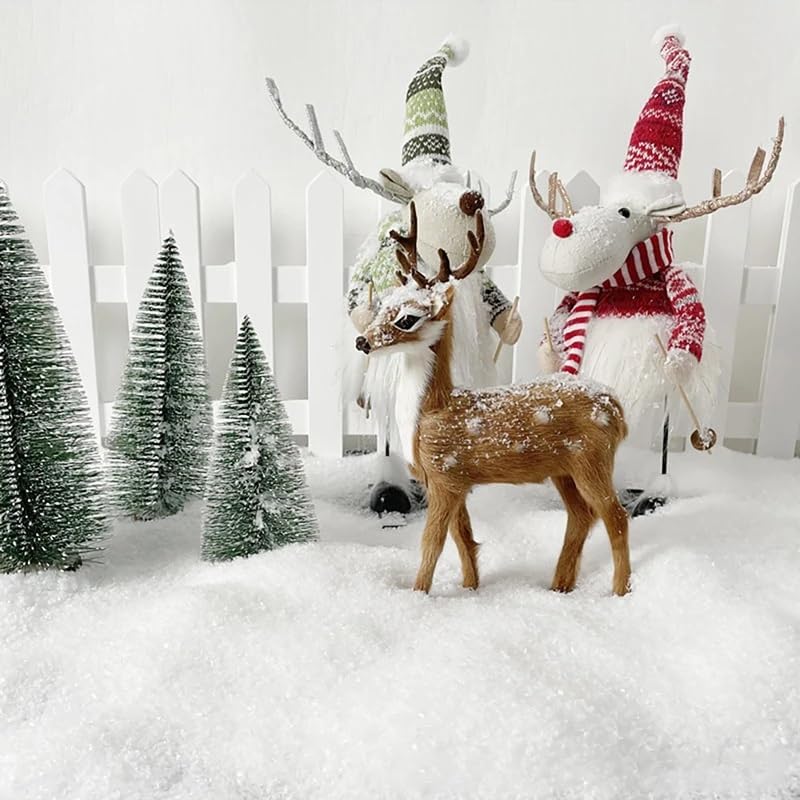 Skiennix Christmas Fake Snow | Sparkling White Artificial Flake Powder for Holiday Decor - 50g