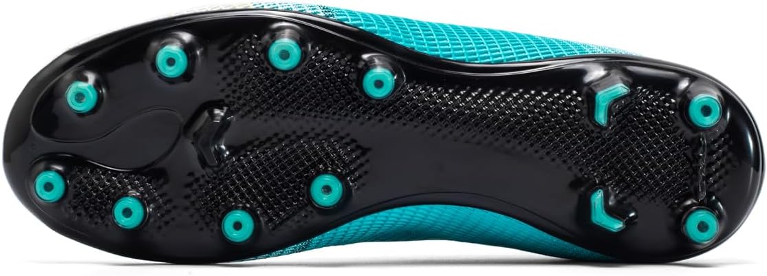 Men's High Tops Soccer Shoes,Lace-Up Athletic Football Cleats Lightweight Indoor/Outdoor TF AG Turf Training Soccer Cleats Sneaker