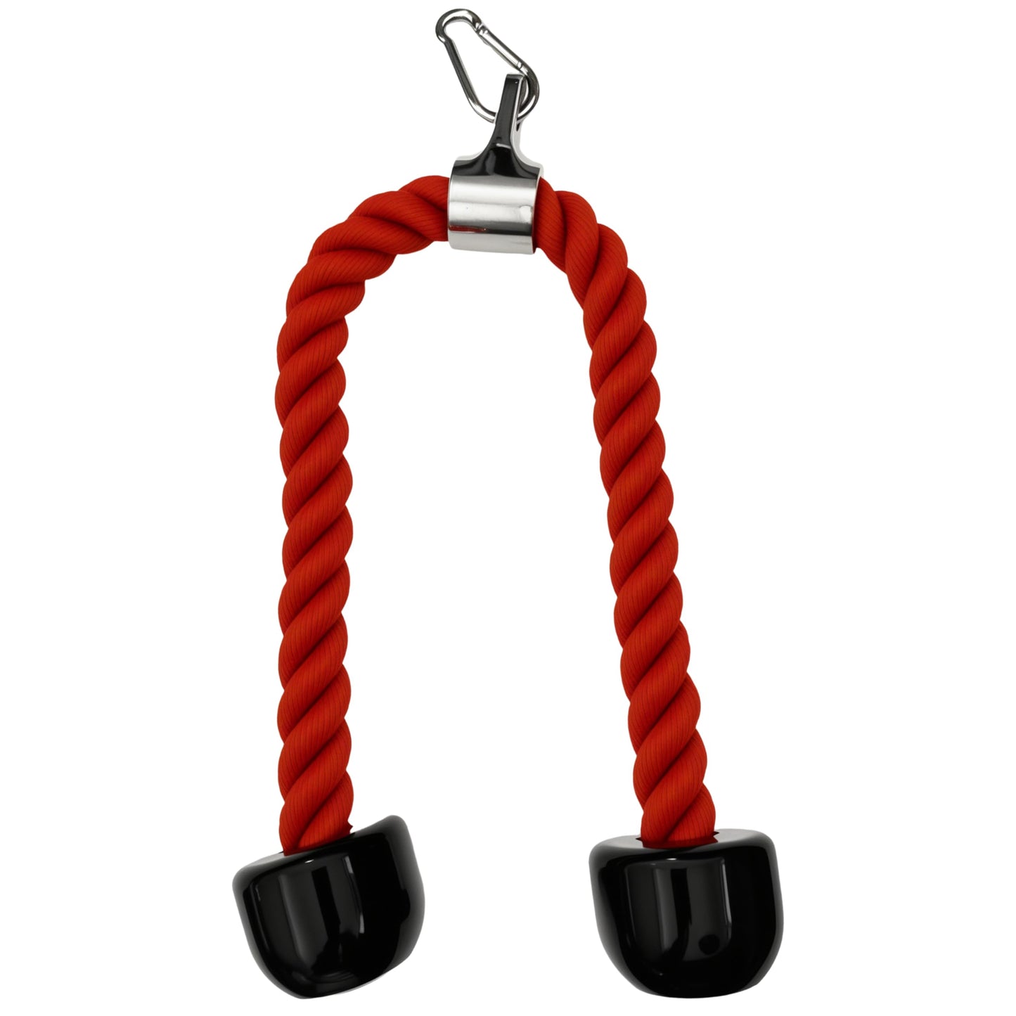 qibylift Tricep Rope Cable Attachments Cable Machine Accessories for Home Gym, 27 Inch Tricep Rope For Pulley System Attachment, LAT Pull Down, Cable Machine Attachments, Weight Fitness (Red)