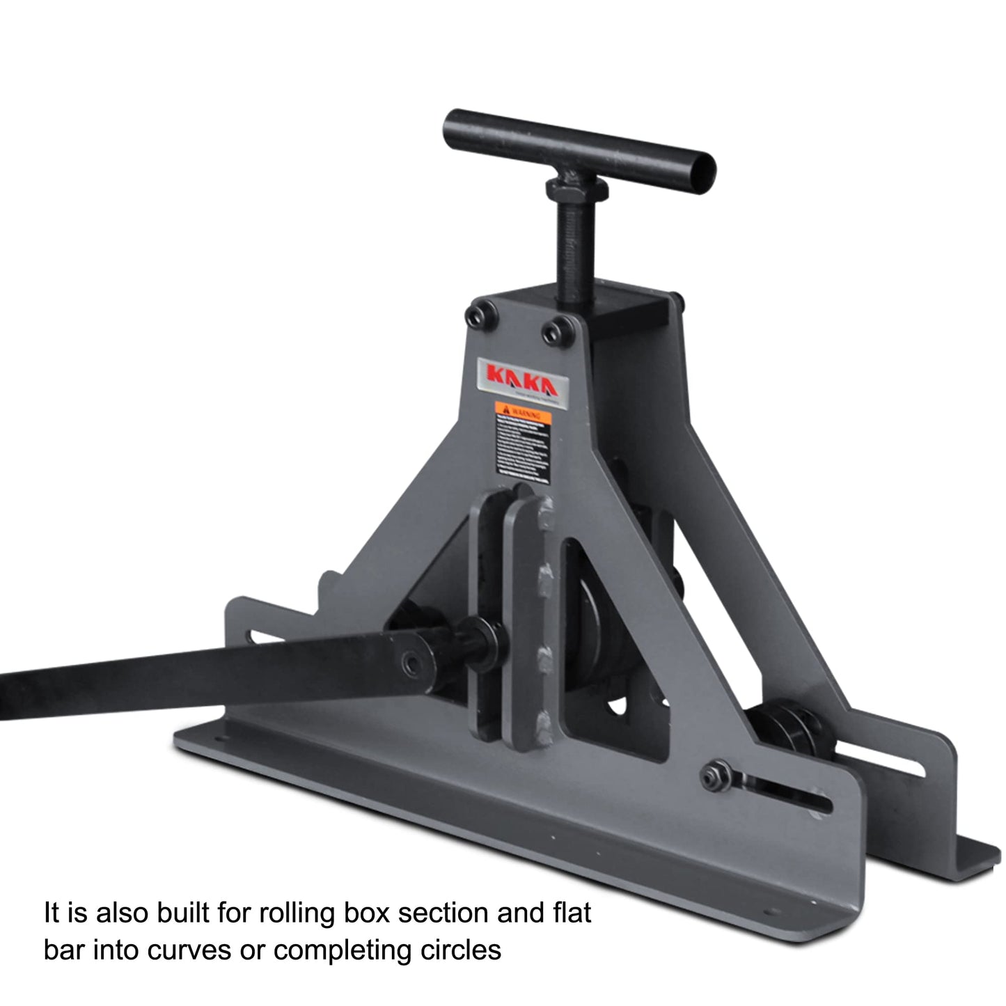KAKA INDUSTRIAL Tube Roller, Manual Square and Rectangular Tube Bender for 1-1/2"x 14 Gauge Square Tubes, Mild Steel/Copper/Aluminum Bending, Multi - Pass Operation for Curves and Circles TR - 40