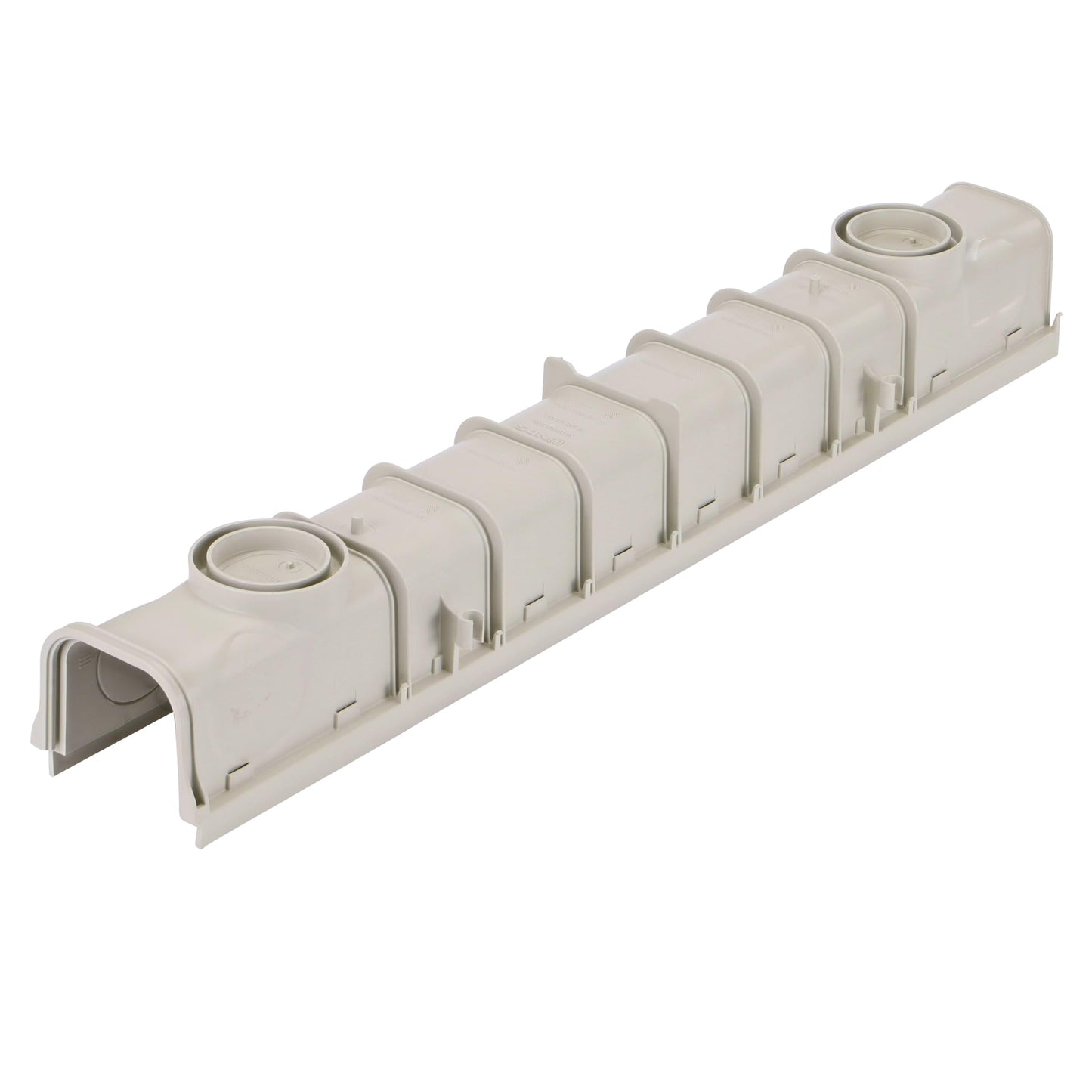 NDS 5” Pro Series Deep Profile Channel Drain Kit With HDPE Plastic Grates and End Caps, Trench & Channel Drainage For Driveway, Patio, Pool Deck, Courtyard, 5.5” x 39.4”, Gray