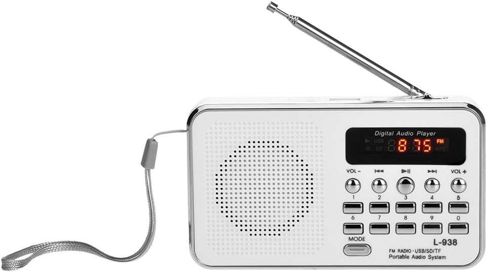 Docooler L-938 3W MP3 1.5 Inch MMC Mini FM Radio Digital Portable Stereo Speaker Audio Player High Fidelity Sound