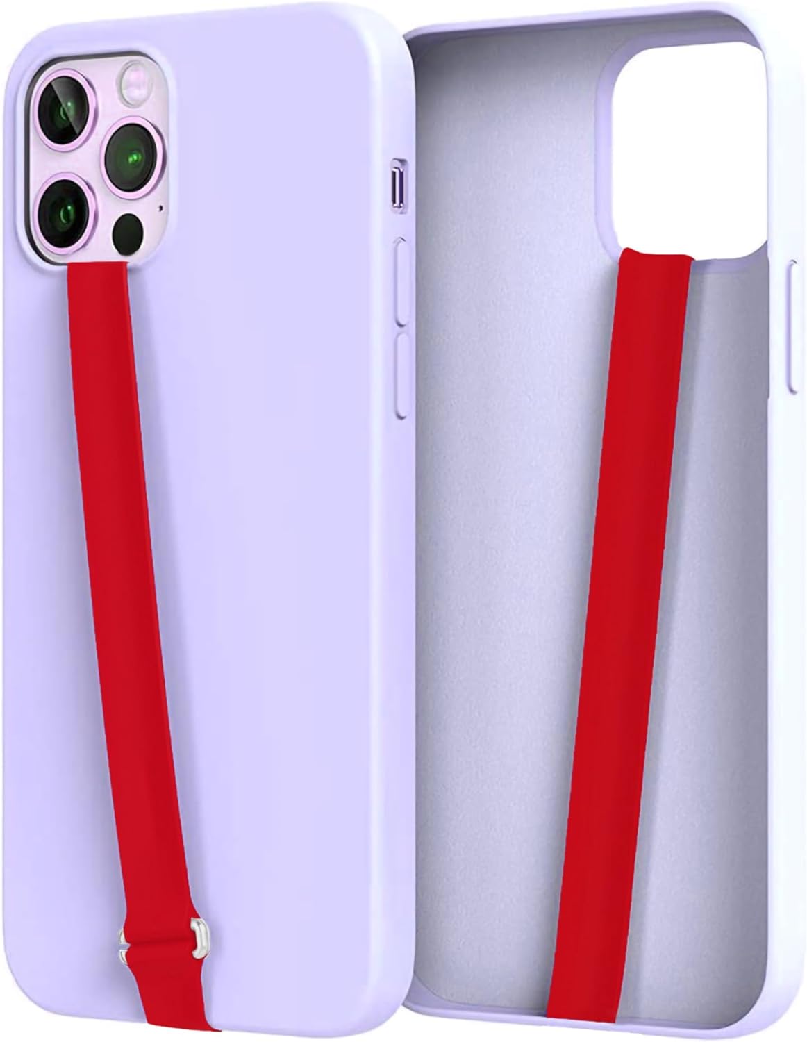 Bilymate (3 Pack) Reusable Silicone Phone Grip Strap - Wireless Charging Compatible, Detachable Loop Holder for iPhone