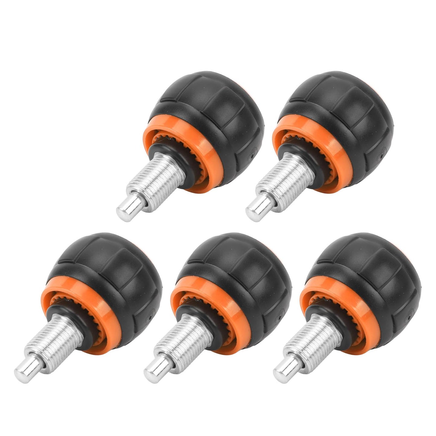 ZAWELIYO Universal Exercise Adjustment Knob Set Smooth Fast Release Versatile Solution for Home Gym Fitness Equipment (Black and Orange)