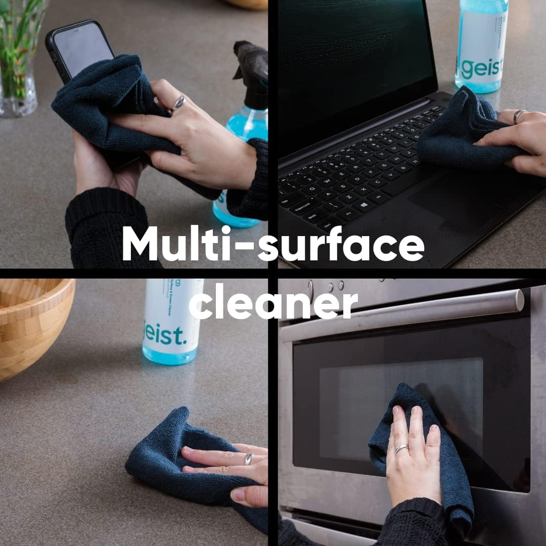 500 ml 16.75 fl.oz Geist. Surface & Screen Cleaner | Cean Glass, Metal, Leather, Vinyl & Plastic | Cockpit, Dashboard