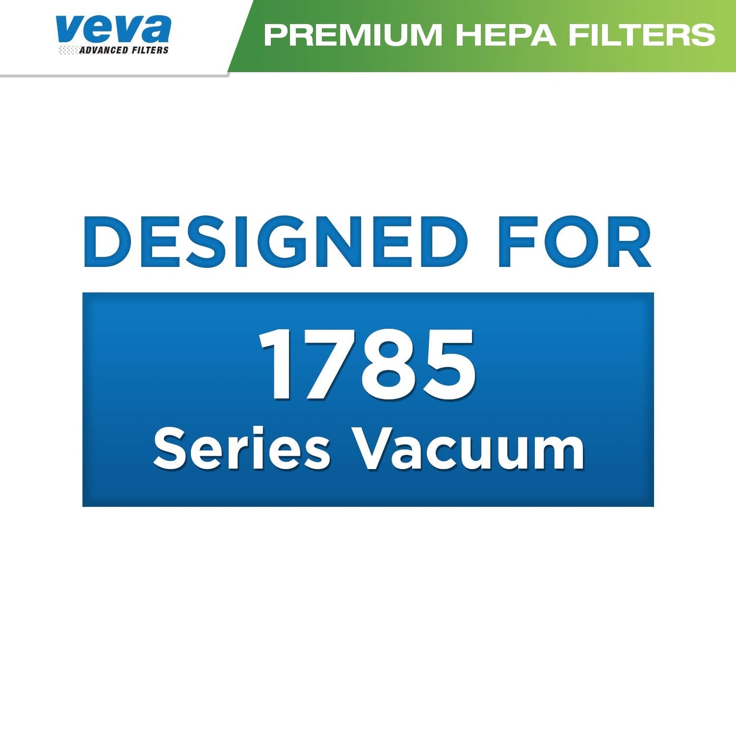 VEVA Premium Vacuum HEPA Filter Set Compatible with Bissell Model 1866 Crosswave and 1785 Series Vacuums - 6 pack of HEPA Filters Part #1608683