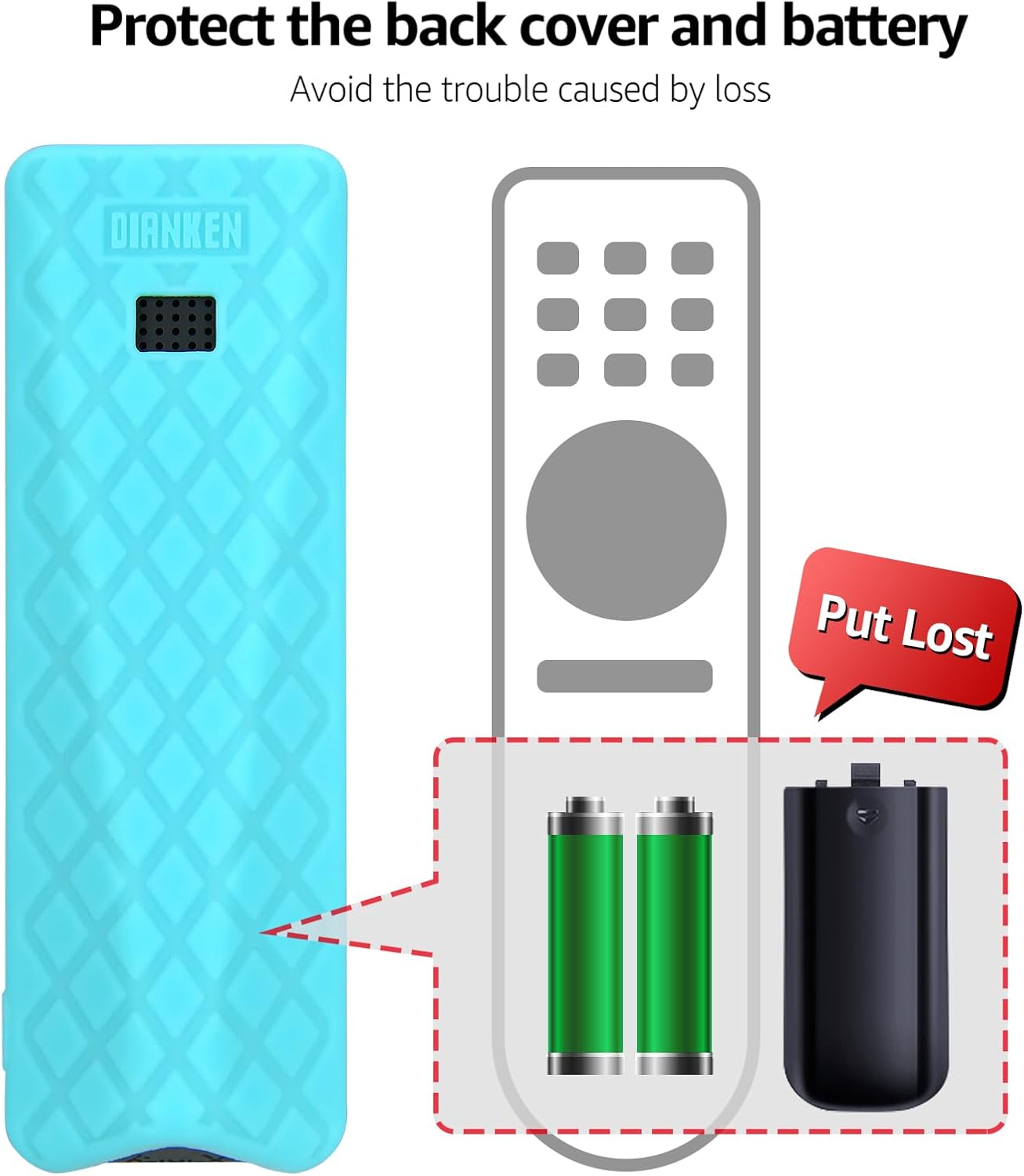 Snrigw XR16 Protective Cover for Xfinity TV Box Remote Voice Compatible with Comcast Flex Streaming Device(Glow Blue)