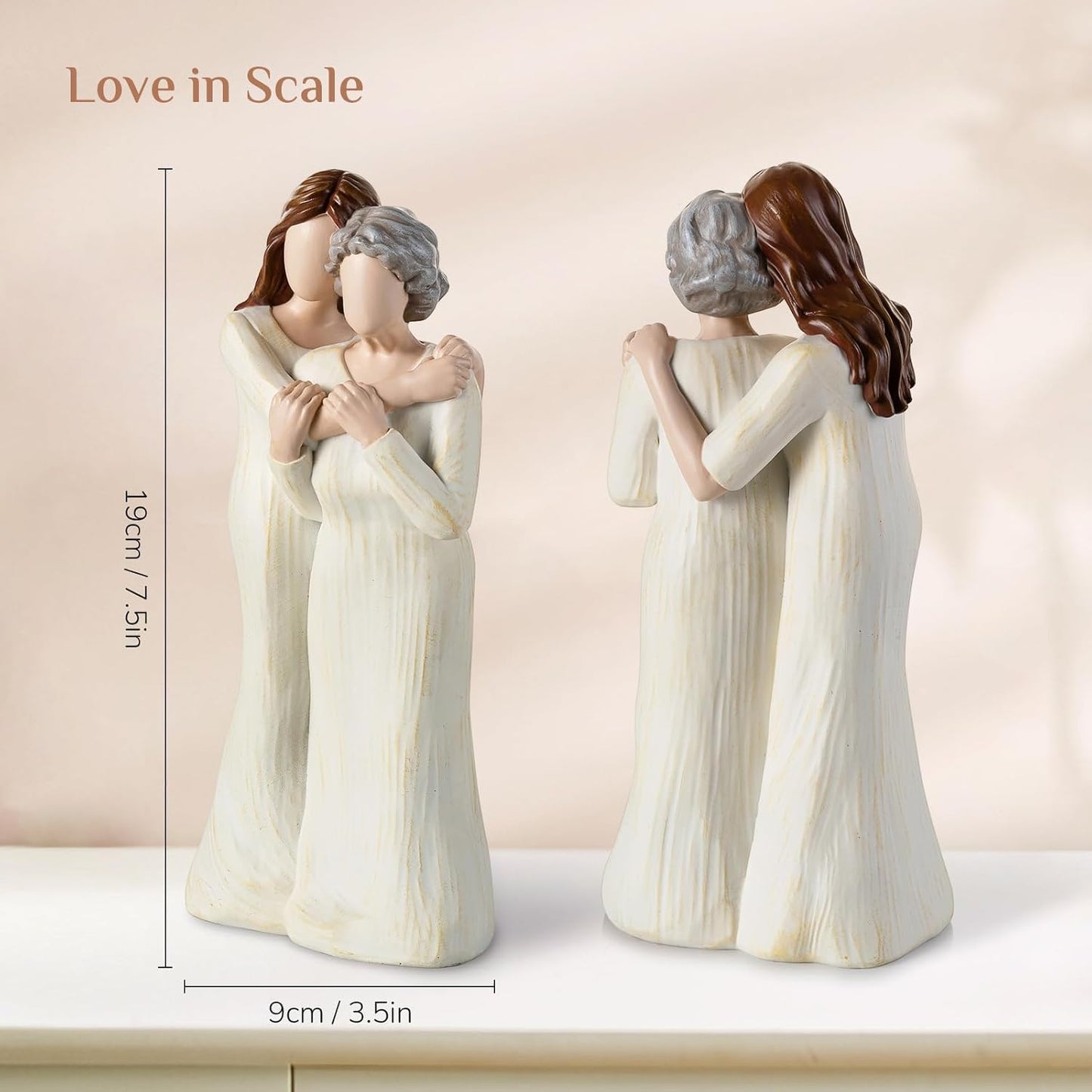 Storieme Grandma Figurine - Heartwarming Birthday Gift from Granddaughter | Perfect for Mother's Day & Christmas
