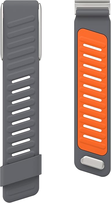 VeveXiao Rugged Comfort Silicone Wristband Compatible with WHOOP 5 | Whoop MG Band, Durable Soft Silicone Sports Loop Replacement Bands for Men Women with Metal Frame Connector