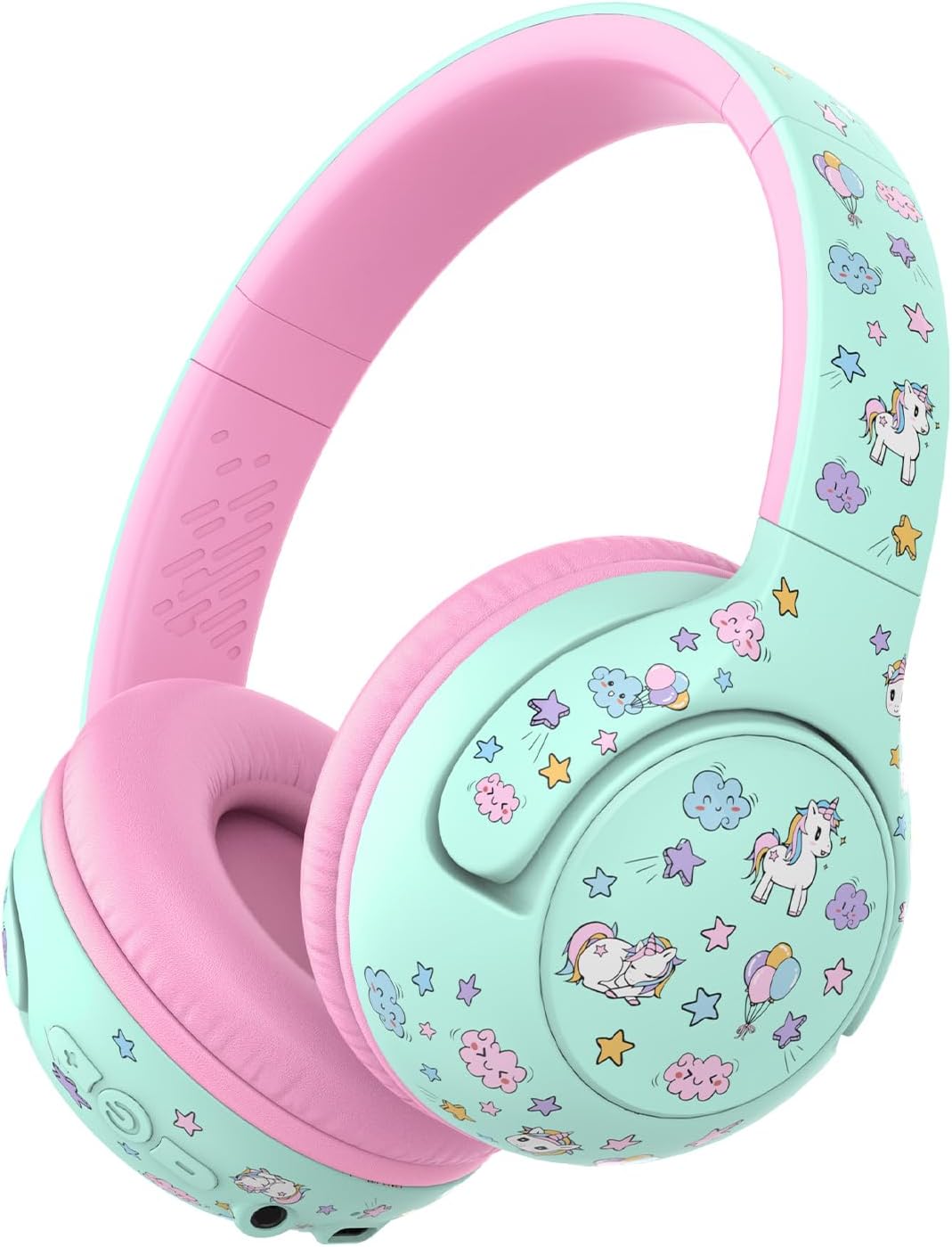 BTH27 2+ 75/80dBA 74H 5.4, iClever Toddler Headphones for Year Old-CPC Certified, Safe Volume Limited, Playtime