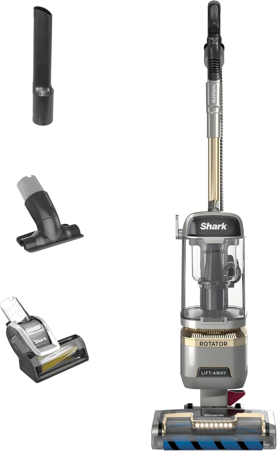 Shark Rotator Lift-Away Vacuum Cleaner - No Hair Wrap & HEPA Filter | Lightweight Pet Hair Vacuum | Silver