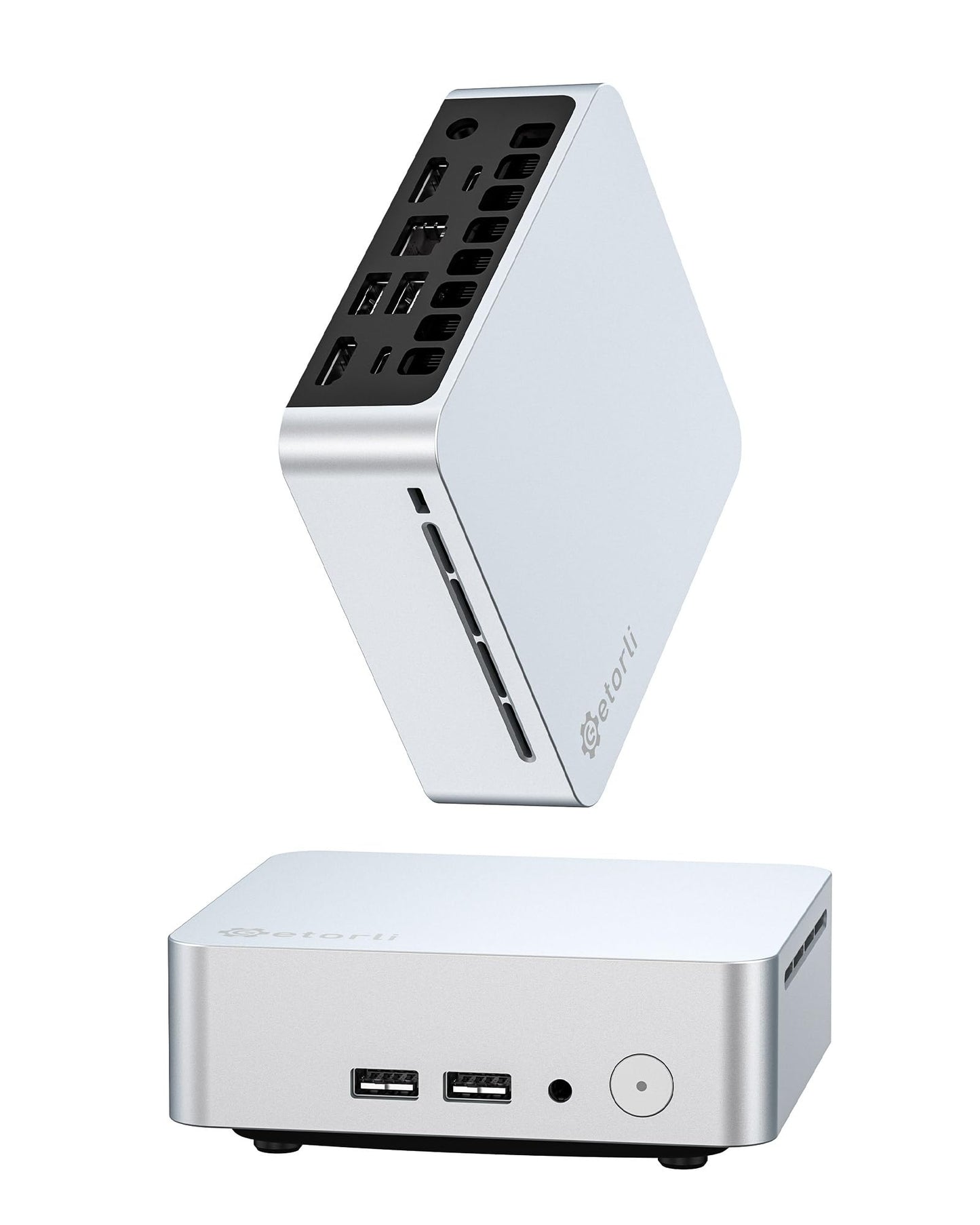 Getorli Mini PC AMD Ryzen 5 3550H (4C/8T, Up to 3.7GHz), 16GB DDR4 1TB NVMe SSD Desktop Computer, Support Triple Display 4K, WiFi 6, BT 5.3, Mini Desktop Computer for Business, Office, Education
