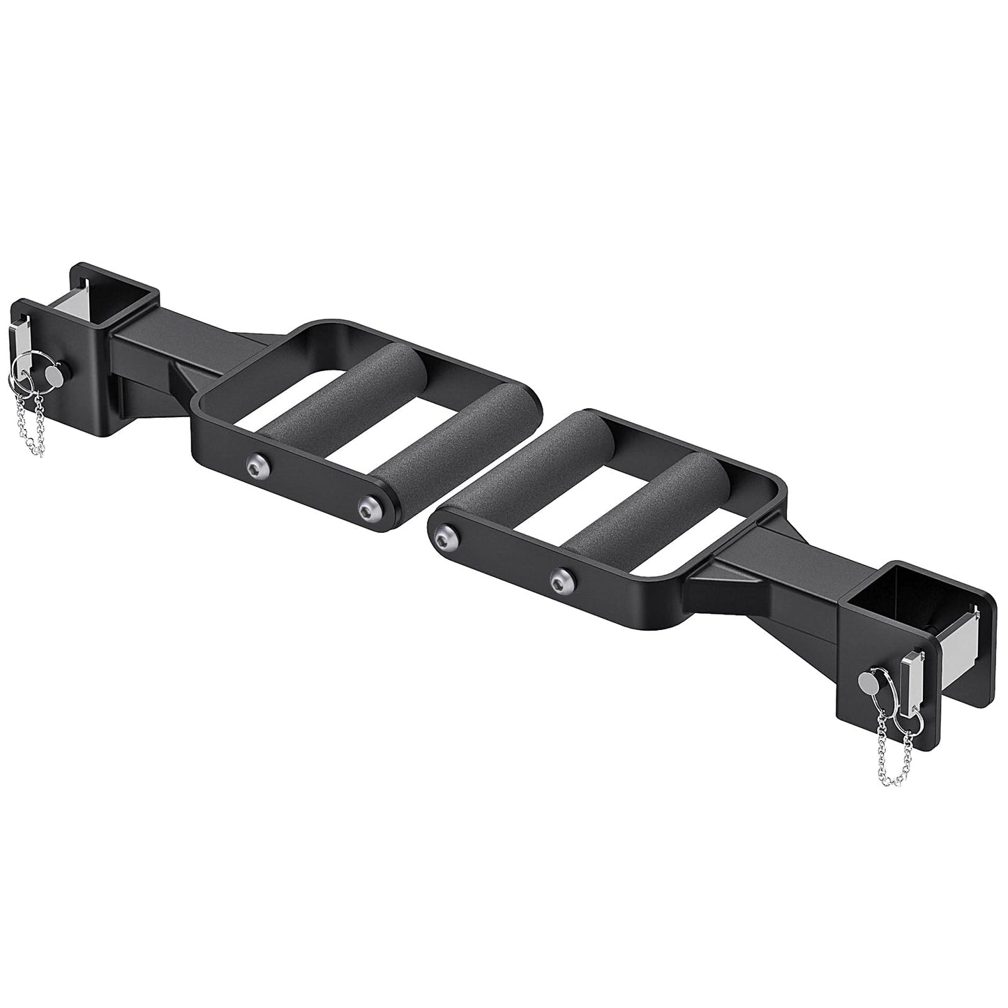 Kipika Y-Shaped Dip Bar for Power Cage with 5/8" or 1" Hole - Dip Bar Attachments for Home Gym - Heavy Duty Power Rack Attachments - Squat Rack Accessories for Strength Training (For 2" x 2" Power Rack with Foam Grips)