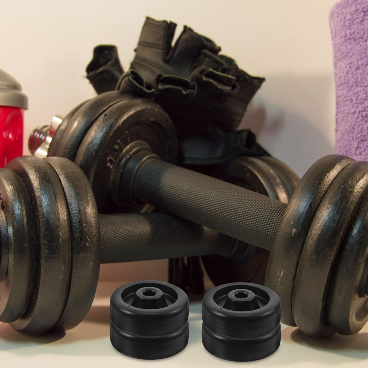 NAMOARLY Fitness Equipment Roller Wheels 2.16 Inch Universal Gym Roller Accessories for Smooth Mobility and Easy Storage Compatible with Treadmills and Bikes