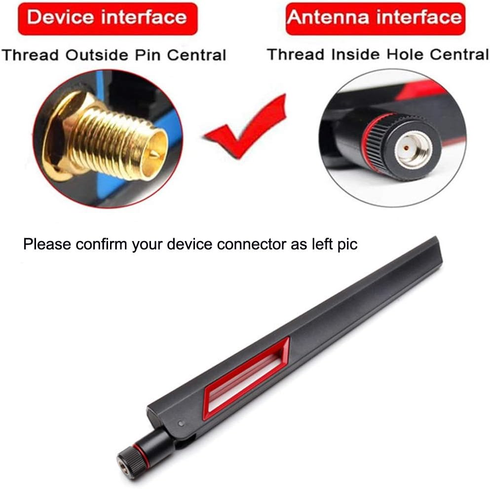 QYAJS 2.4GHz 5.8GHz 10 WiFi Antenna Dual Band DBI RP-SMA Router for PCI-E WiFi Network Card USB Wireless Adapter
