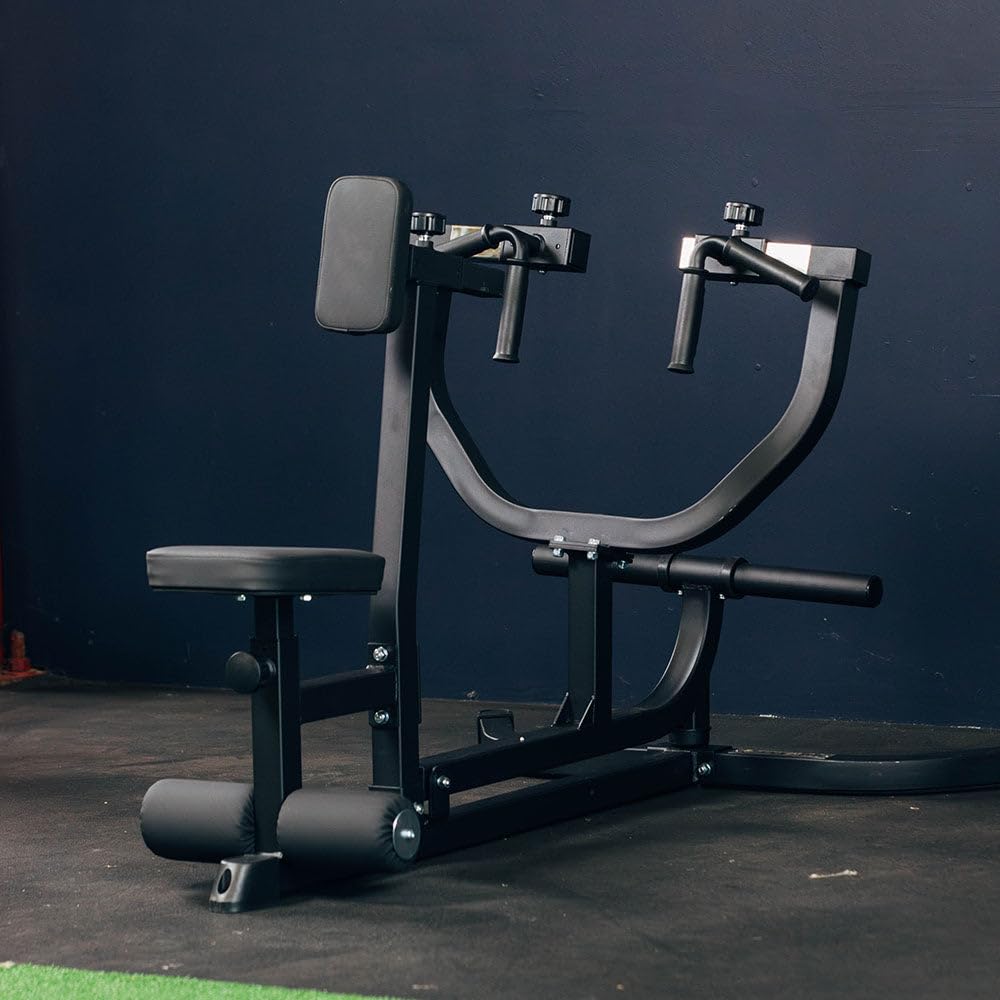 Titan Fitness Plate Loaded Seated Row Machine, Rated 270 LB, Adjustable Chest Supported Row Machine with Olympic Weight Posts, for Back, Arms, Shoulders