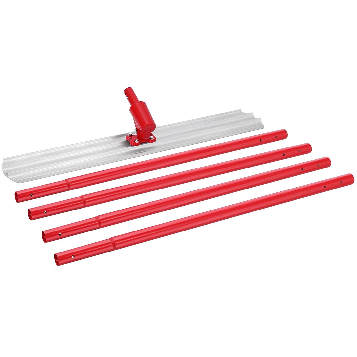 GarveeTech Concrete Bull Float Kit, 46 in x8 in Aluminum Magnesium Alloy Bull Float Concrete Finishing Tools with 4x46 in Handles & Bull Float Bracket