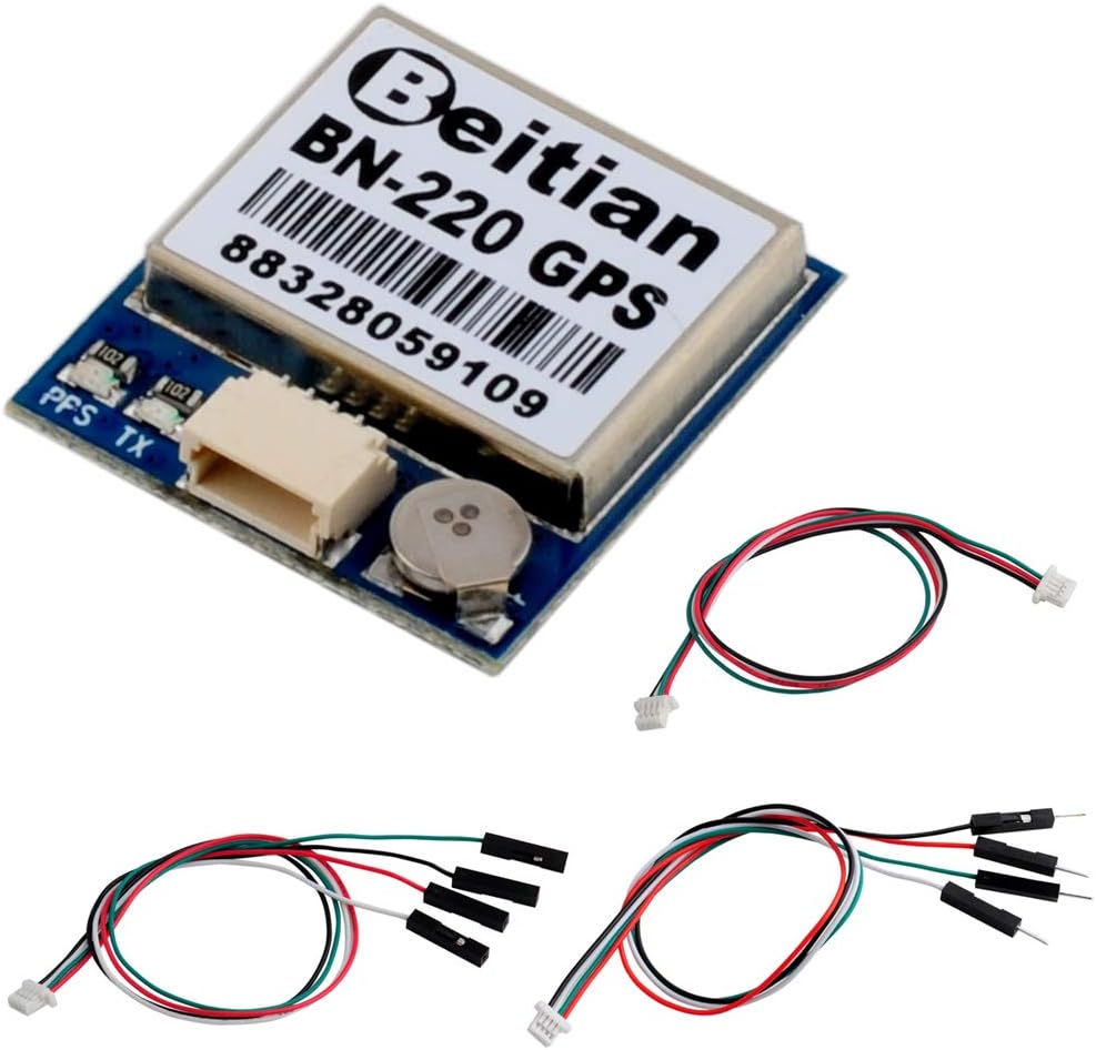 DIYmalls BN-220 NMEA-0183 9600bps 1Hz GPS Module TTL Dual GPS Glonass w/Flash for Arduino RC FPV Drone Flight Control
