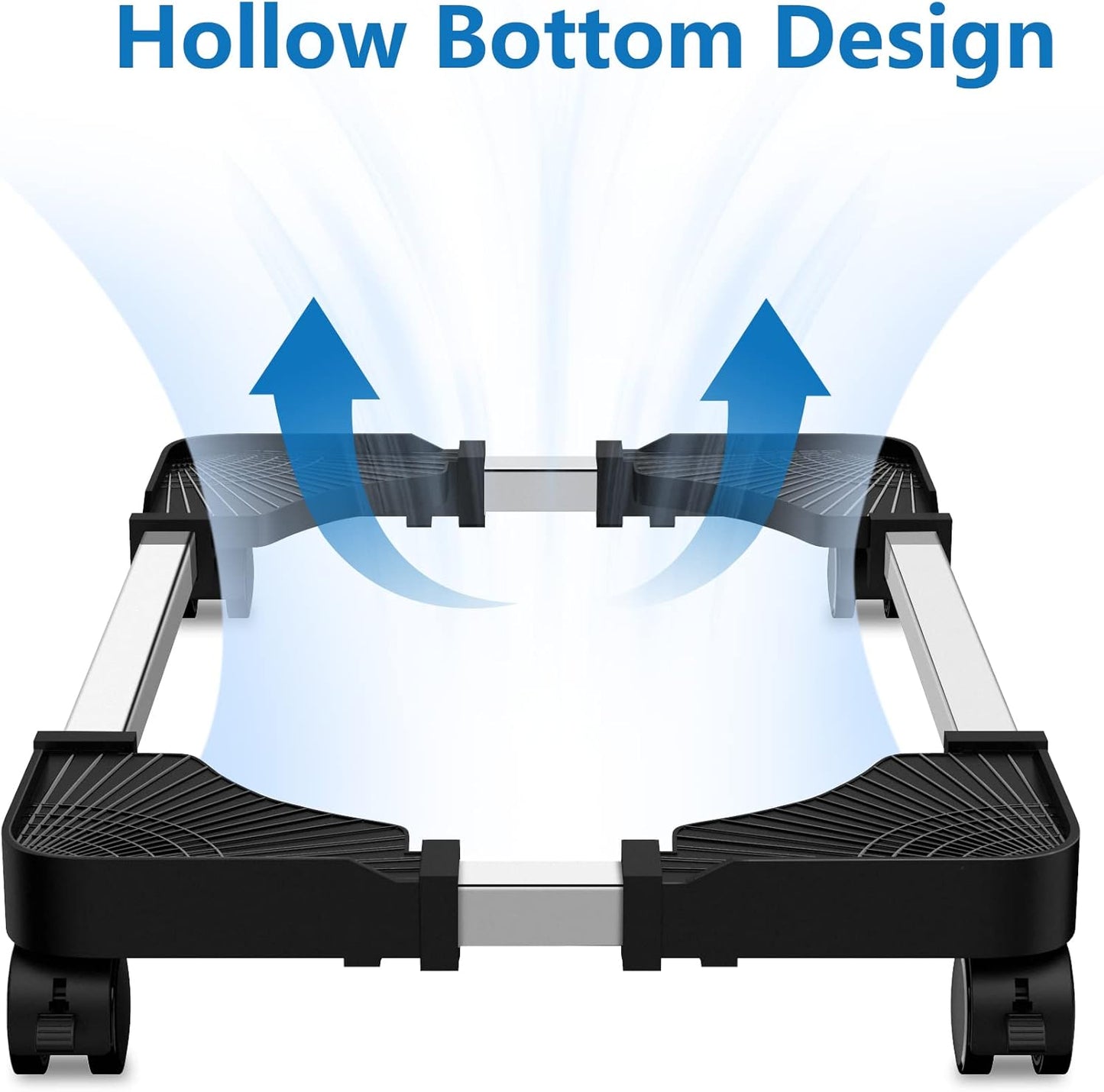 LABOBOLE Computer Tower Stand - Adjustable PC Stand for Most Desktop Towers - Elevate and Organize Your Desktop