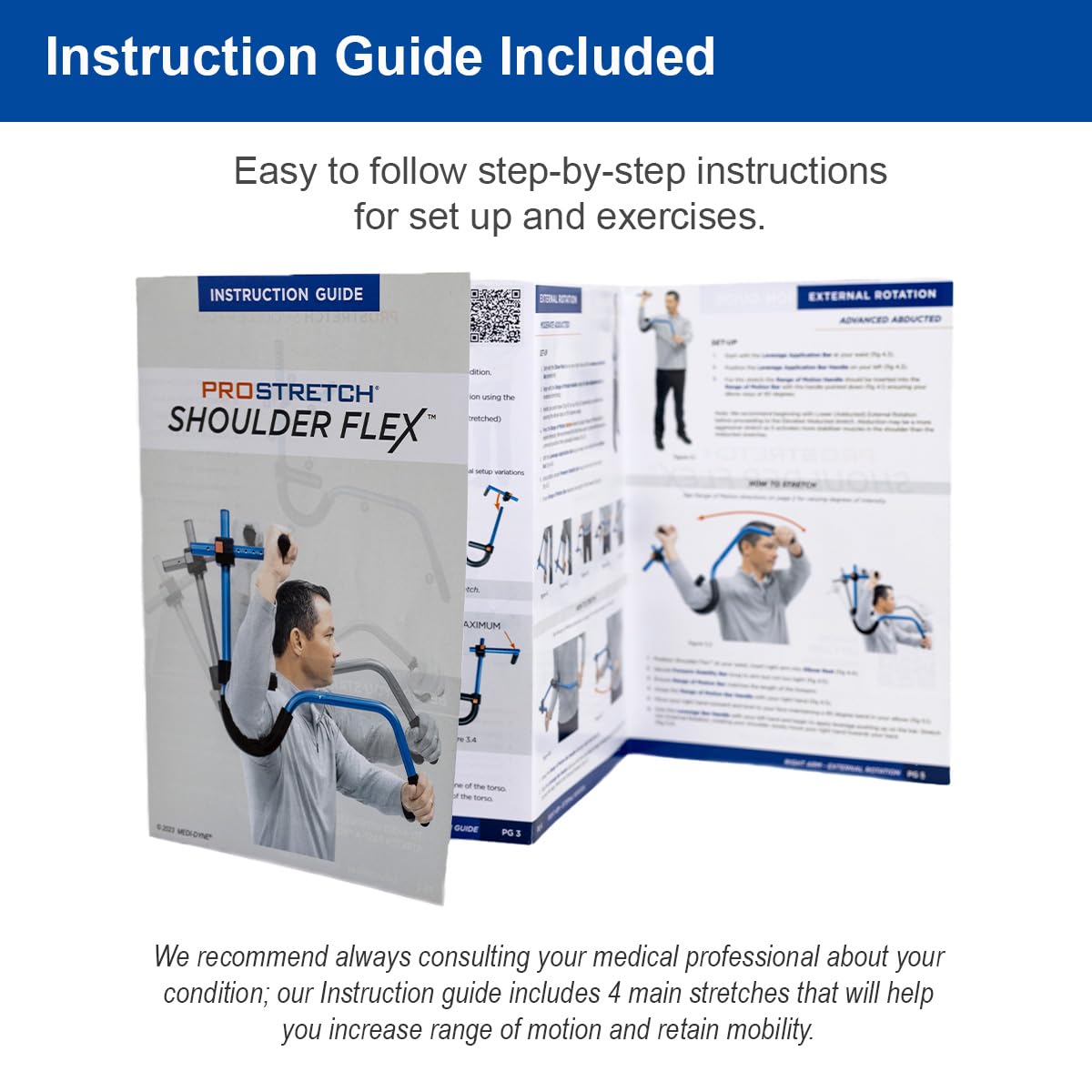 ProStretch Shoulder Flex, Improves Range of Motion and Relieves Discomfort from Frozen Shoulder and Rotator Cuff Injuries