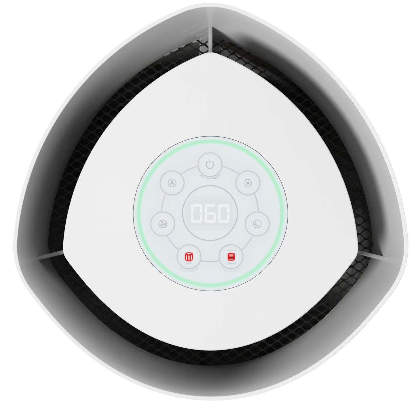 GermGuardian AirSafe+ XL Smart Air Purifier for Bedroom and Home - WiFi and App Enabled - 360-Degree True HEPA Filter - Filters Pet Dander, Dust, Smoke - Air Quality Monitor - AP3250 - Gray & White