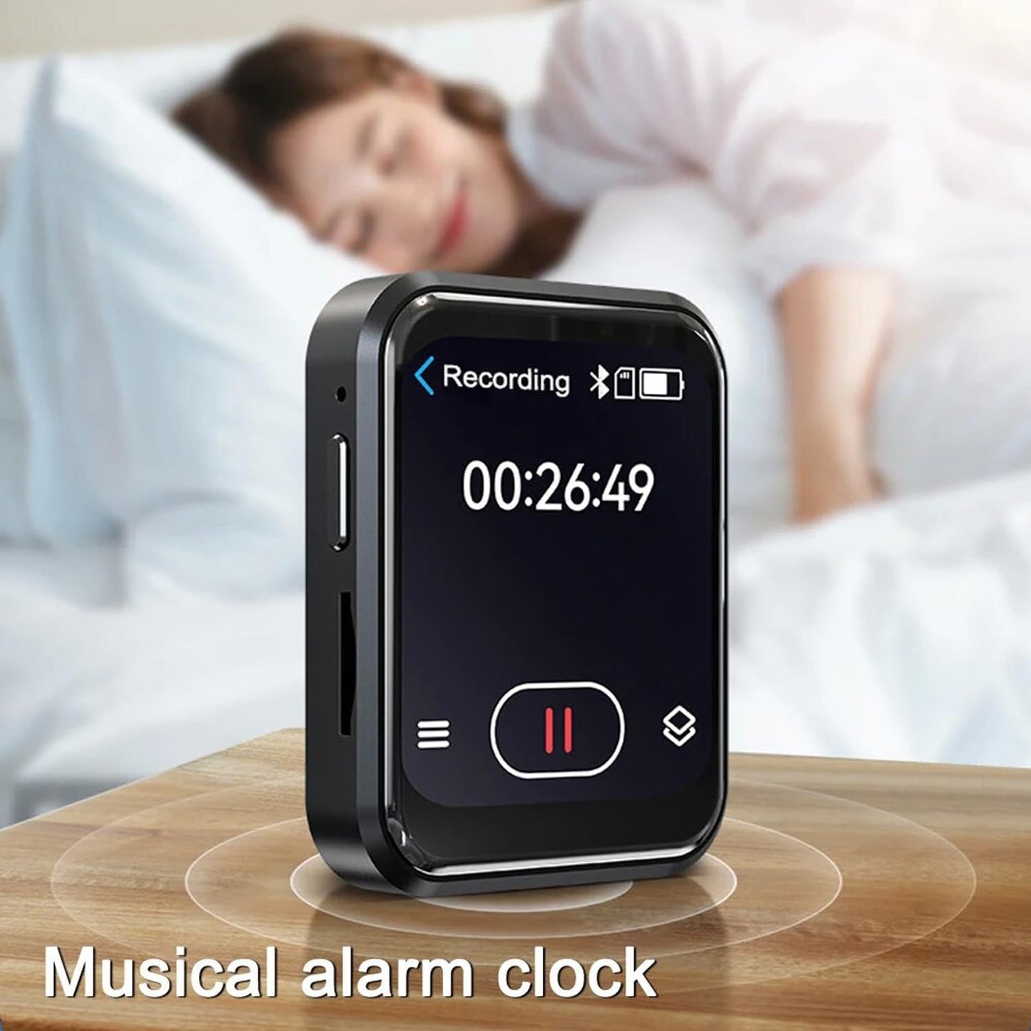 Laugwey MP3 Player,2inch MP4 Portable HiFi Music Touch Screen Media Player Built in Camera,Speaker, Video