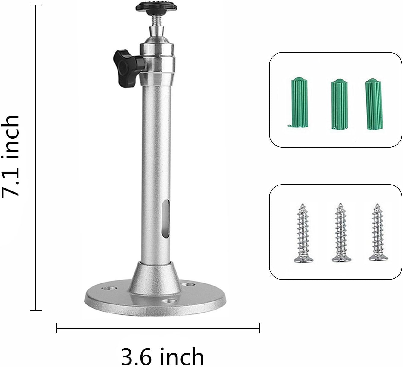 LANTWOO Universal Projector Wall Ceiling Mount Hanger, LCD/DLP Video Projection Mount Bracket Swivels & Tilts for Mini