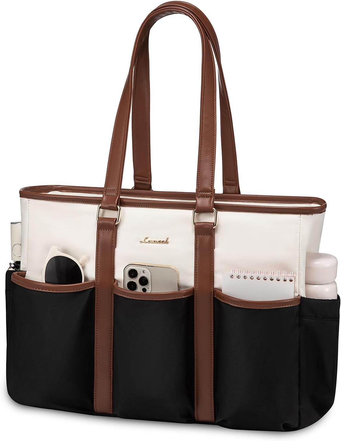 LOVEVOOK Teacher Tote Bag for Women Work, Nurse Laptop Bag for Women, Utility Everything Tote