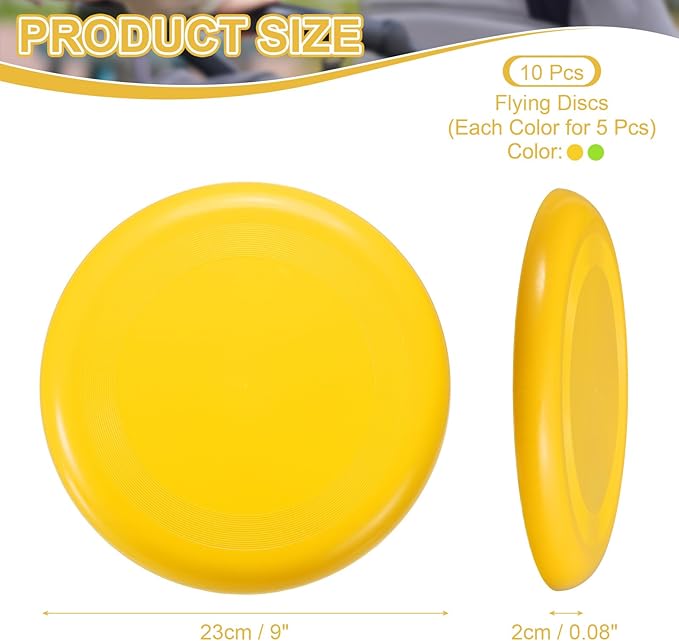 PATIKIL Flying Disc Colorful Plastic Flying Disk Flyer for Outdoor Sports Training Playing Lawn Game