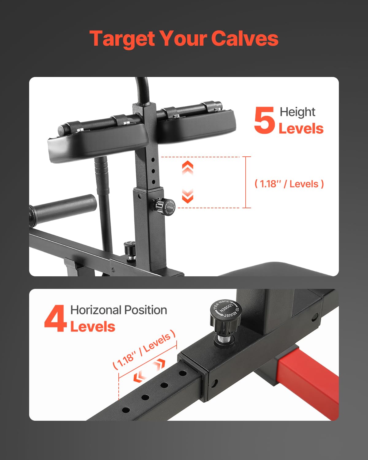 VEVOR Vertical Leg Press Machine, Lower Body Special Home Gym Machine, Carbon Steel Leg Press Exercise Training Equipment, Adjustable Leg Strength Workout for High-Intensity Presses, 550 lbs Capacity
