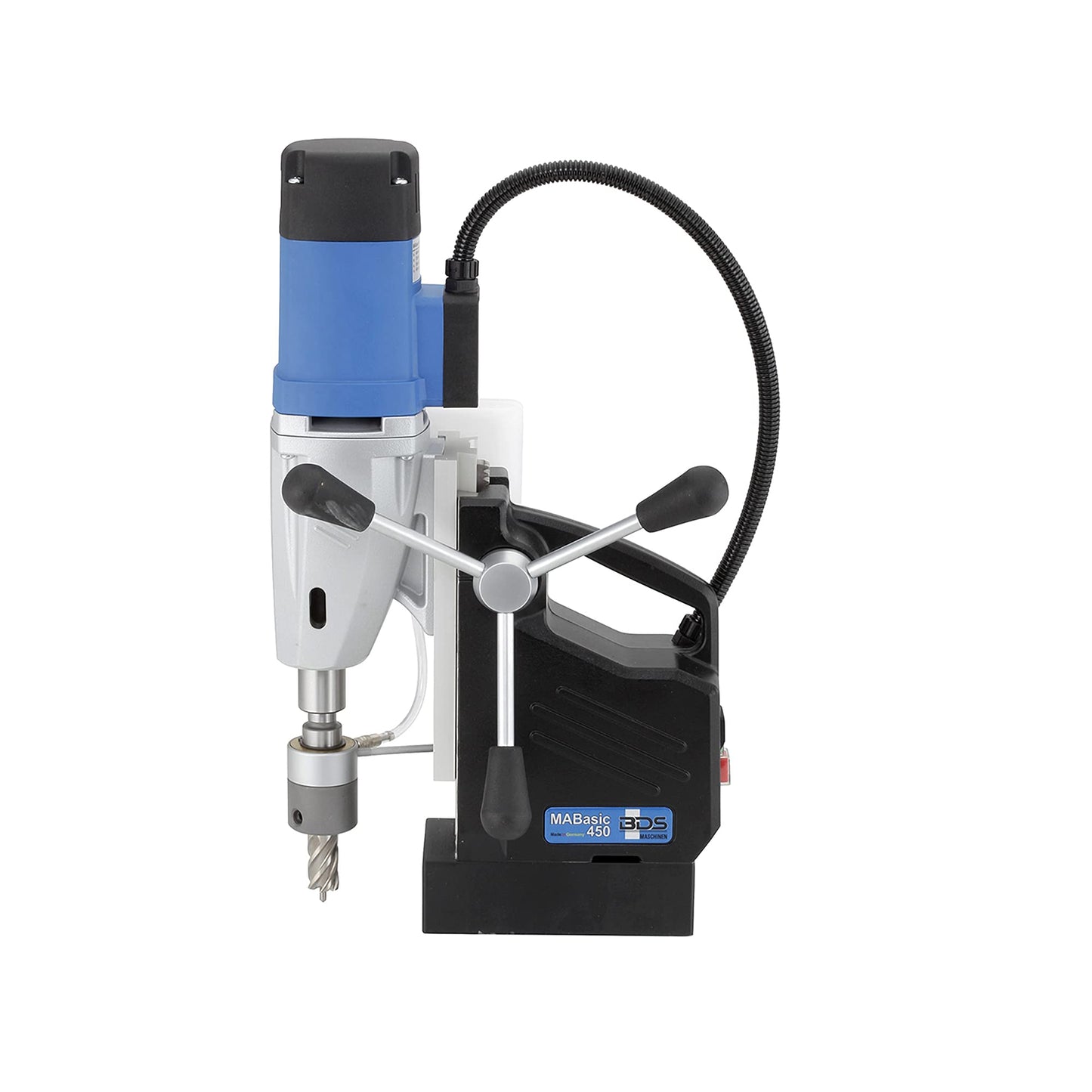CS Unitec | MABASIC 450 | Portable Dual-Gear Portable Magnetic Drill Press. 110 V, Hole Capacity up to 2” Diameter, MT2 to 3/4" Weldon Shank, 20 Lbs – Made in Germany