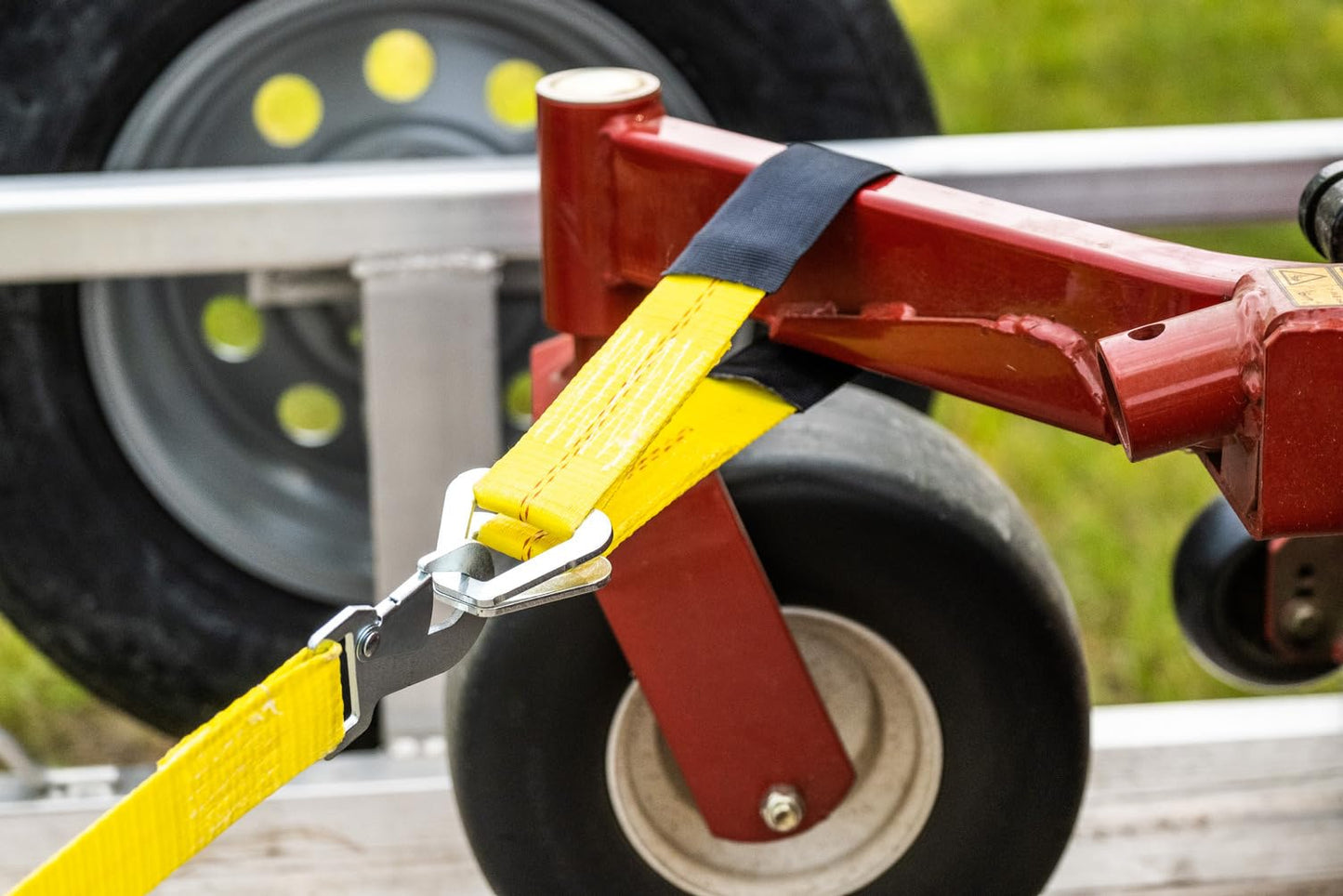 Keeper – 2” x 24” Premium Axle Tie Down Strap with D Rings - 3,333 lbs. Working Load Limit and 10,000 lbs. Break Strength,One Color