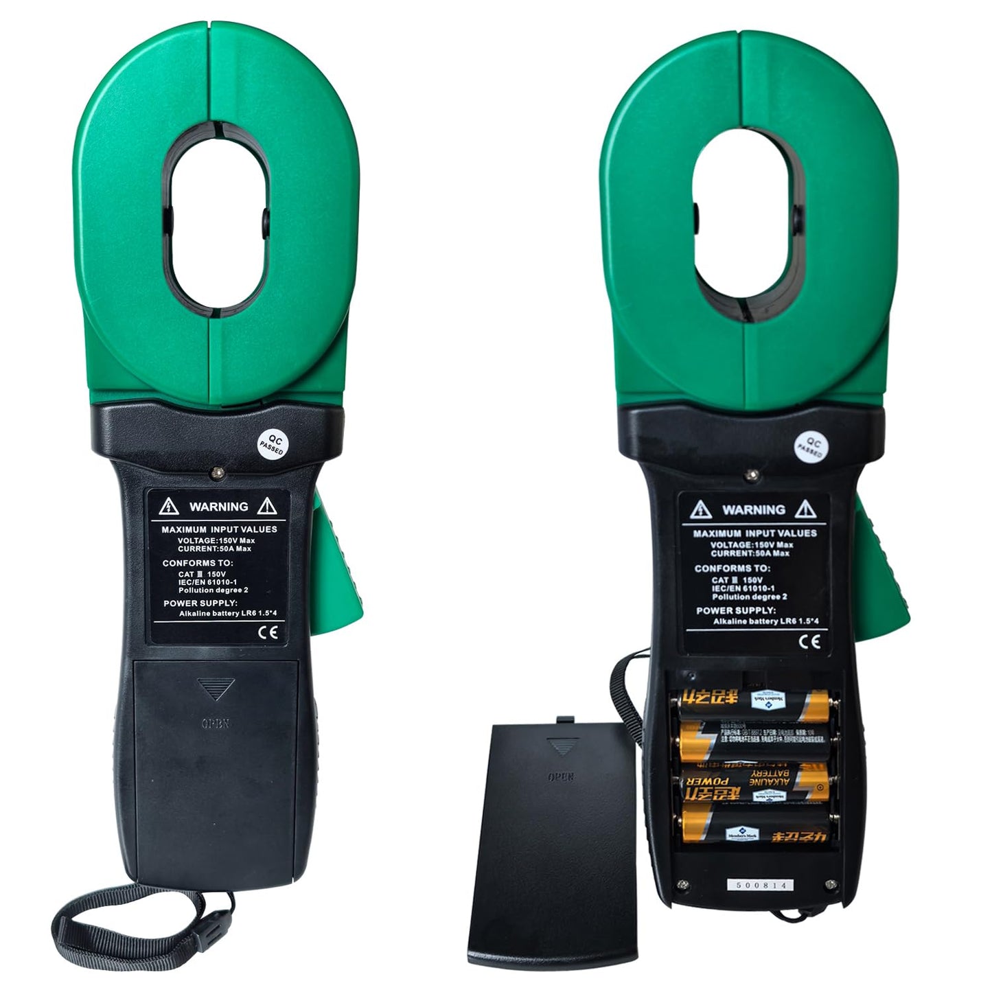VIVANTECH VA100 Professional Digital Clamp Ground Resistance Tester – No Disconnect Earth Testing for Power Systems, Telecom, Gas Stations & Industrial Use 0.01-1000Ω