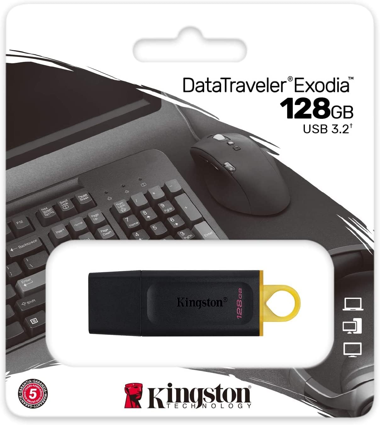 Kingston 128GB 3.2 (DTX/128GBCR) DataTraveler Exodia USB Flash Drive