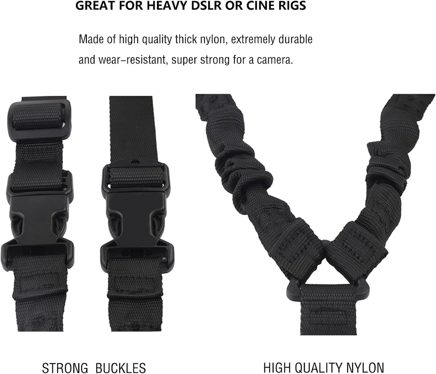 Rigdance 1/4 Universal Camera Shoulder Strap Neck Lanyard with Screw for DSLR SLR Cameras, Compatible with Canon
