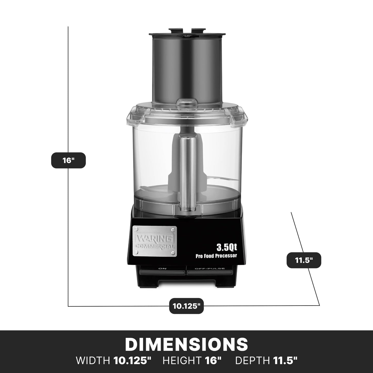 Waring Commercial 3.5-Qt. Bowl Cutter Mixer with LiquiLock Seal System