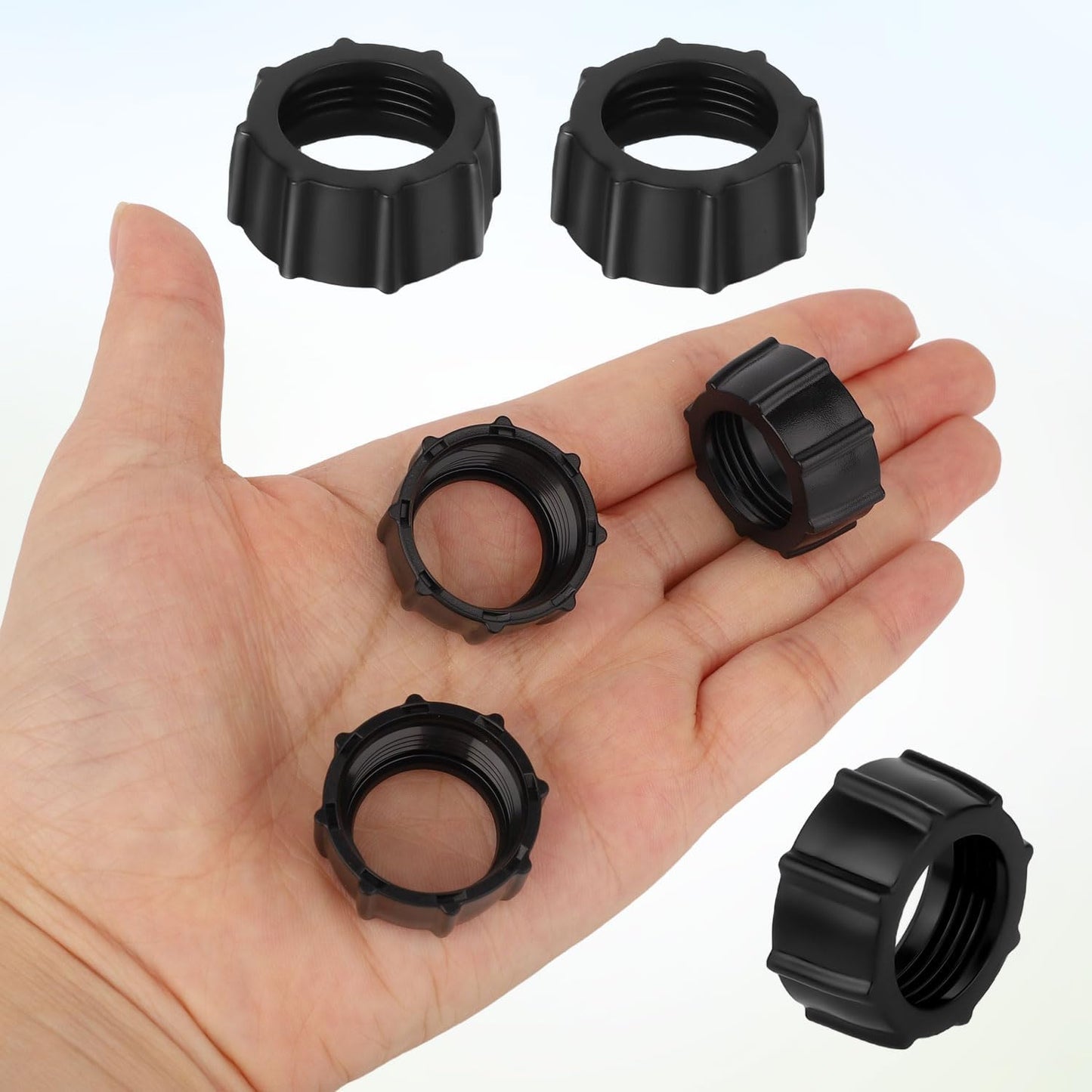 BOXOB 6pcs 17mm Tightening Nut for Replacement Car Phone Mount Screw, Ball-Joint Fixed Adapter Head Bracket Holder Ring