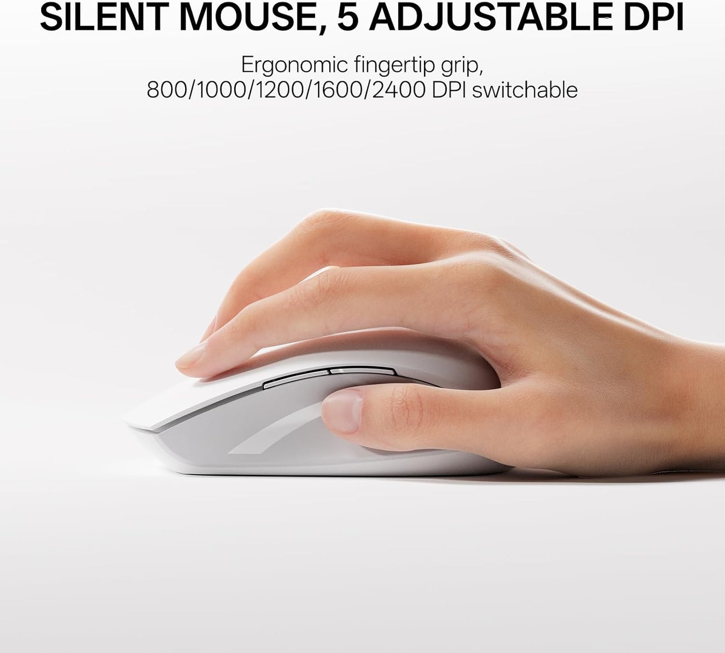 Rapoo 9050S 2.4GHz/Bluetooth 5.0/4.0 Set 4 Multi-Device Keyboard and Mouse Combo, Wireless Keyboard & Mouse
