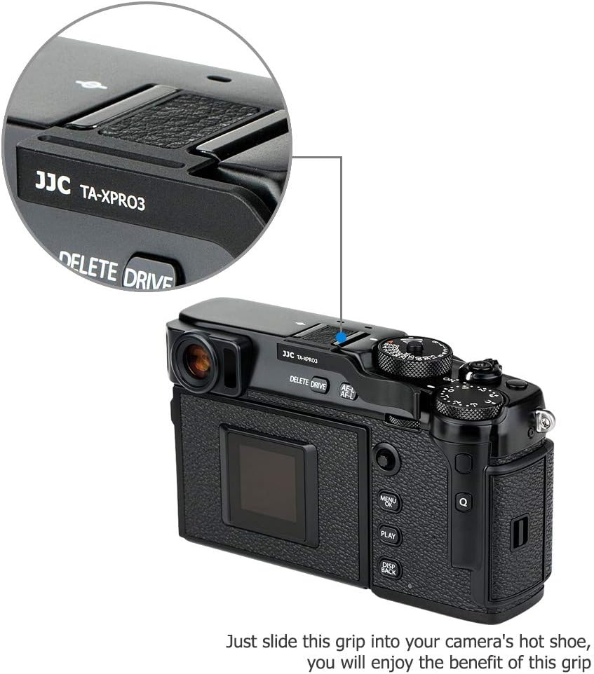 JJC X-Pro3 X-Pro2 X-Pro1 Xpro3 Xpro2 Xpro1 Deluxe Metal Thumb Up Grip for Fujifilm Fuji Digital Mirrorless Camera Thumb