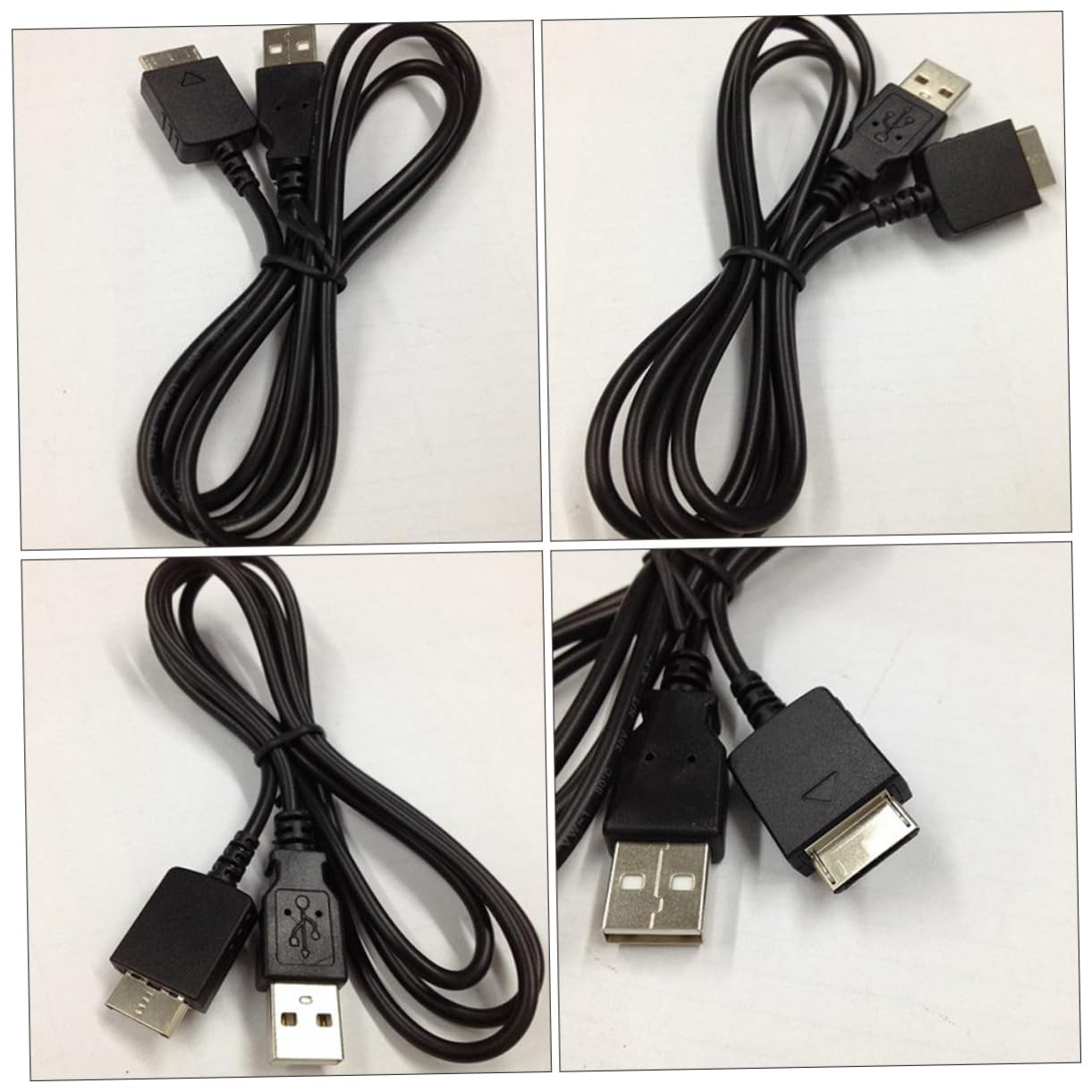 2pcs Player Charger Cable Compatible -nwmu USB Data Wire Cord for Media Player Professional Design for Easy Use