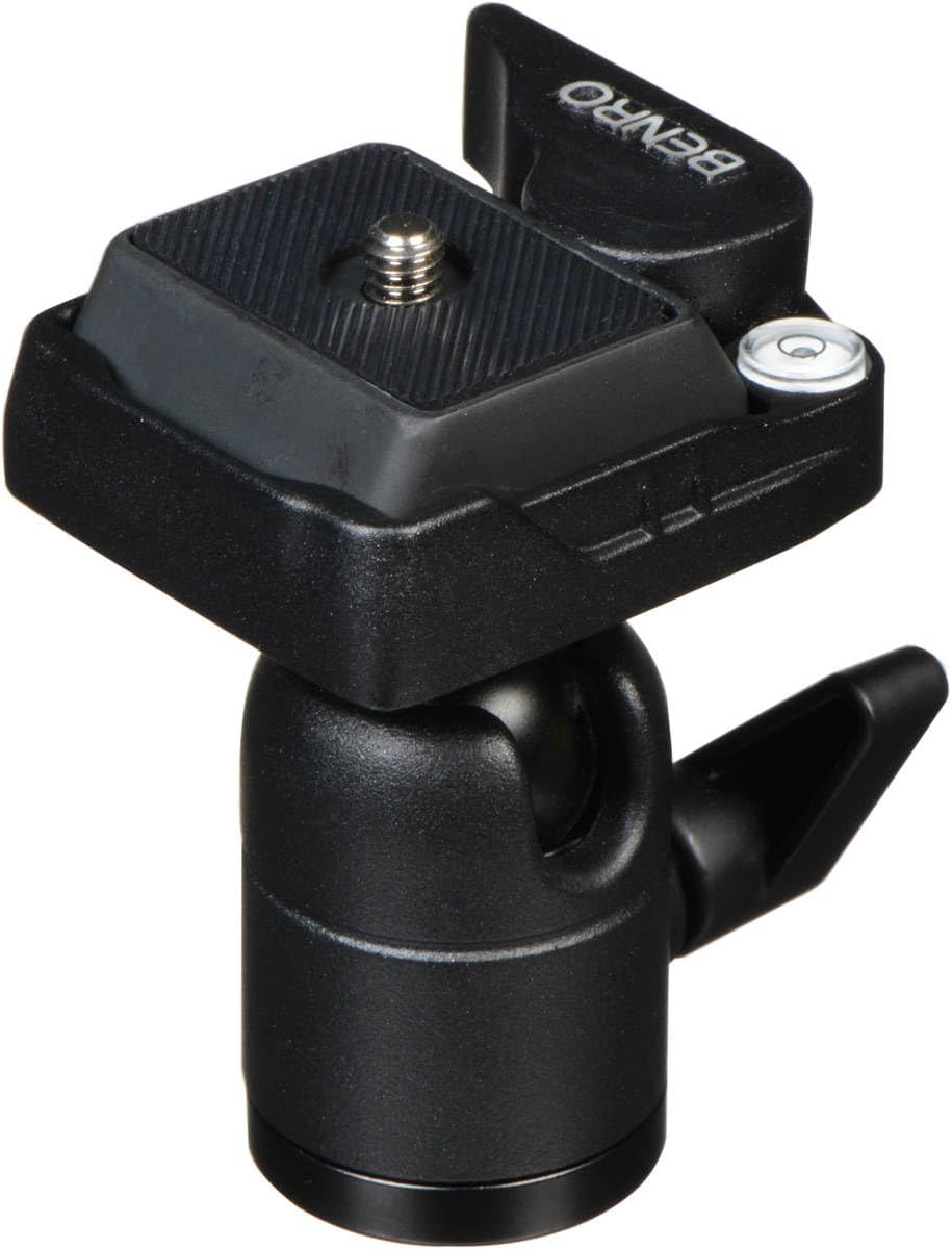 Benro (BH00) Compact Single-Action Ball Head Lightweight Aluminum Design with Arca-Compatible Quick Release Plate