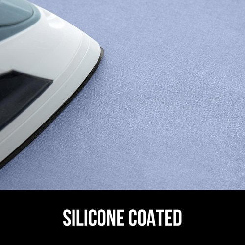 GORILLA GRIP The Original Ironing Board Cover and Pad, Silicone Coating, 400°F Scorch Resistant Thick Padding, Heavy Duty Iron Covers Standard Boards, Hook and Loop Fastener Strap, Blue 28x24