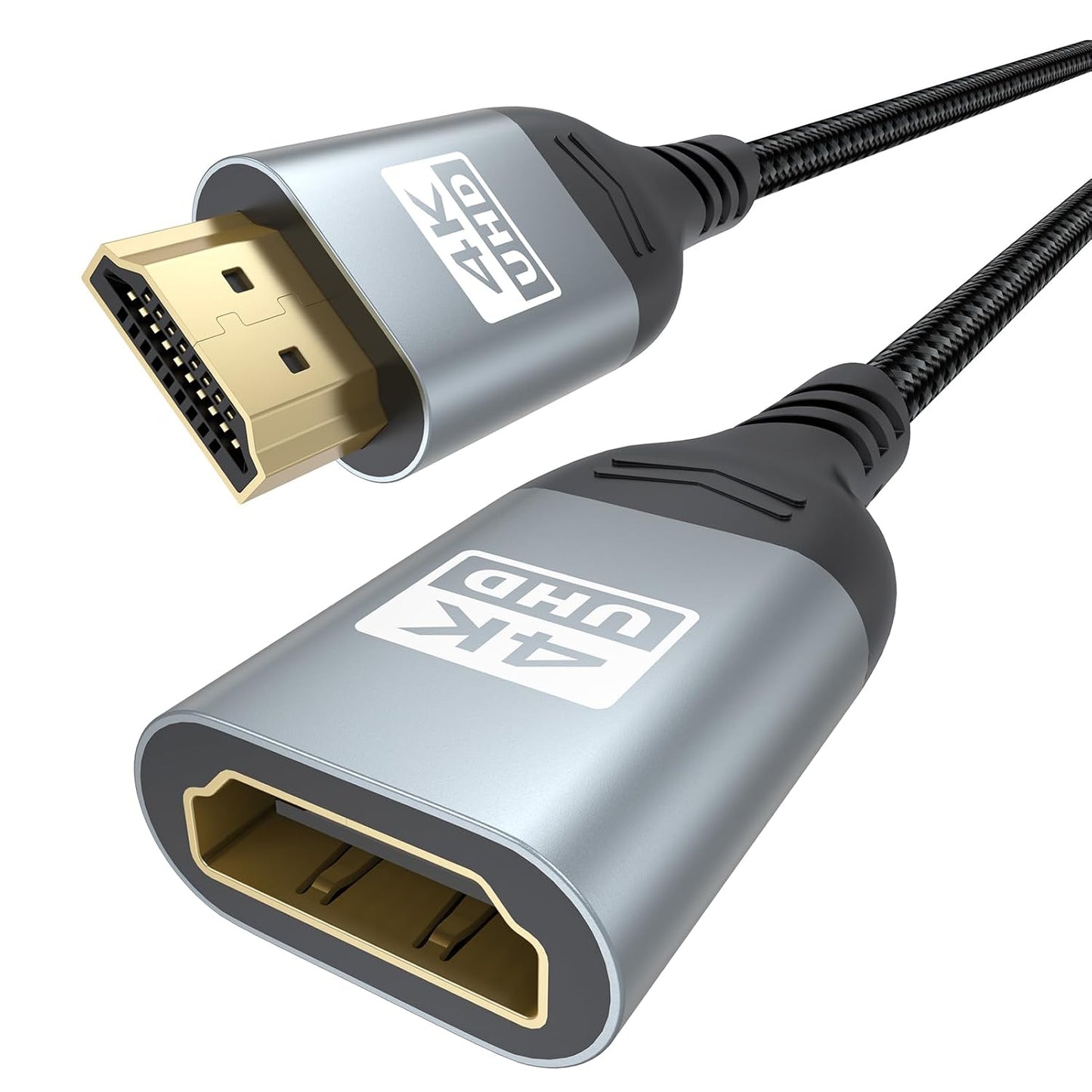 4K 10 4K@60Hz, 2K, 1080P, 3D PS5/PS4 HDMI Extension Cable FT HDMI Extender, HDMI Male to Female Adapter Cord ARC, HDR
